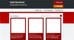 Desktop Screenshot of anjaliinternational.net